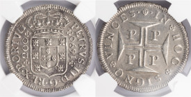 D.Pedro II - 12 Vinténs (200 Réis) 1690
D.Pedro II - 12 Vinténs (200 Réis) 1690, NGC UNC Details Cleaned, A.G:65..02, 46,86gr