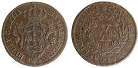 D.Maria I e D.Pedro III - X Réis 1785
D.Maria I e D.Pedro III - X Réis 1785, MBC+, A.G:04.05, 12,38gr