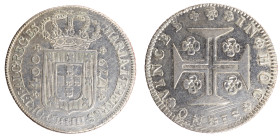 D.Maria I e D.Pedro III - Cruzado (400 Réis) 1779
D.Maria I e D.Pedro III - Cruzado (400 Réis) 1779, MBC, A.G:17.02, Riscos no Reverso, 15,16gr