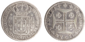 D.Maria I e D.Pedro III - Cruzado (400 Réis) 1782
D.Maria I e D.Pedro III - Cruzado (400 Réis) 1782, MBC, A.G:18.10, 14,29gr