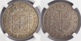 D.João Príncipe Regente - Cruzado (400 Réis) 1809
D.João Príncipe Regente - Cruzado (400 Réis) 1809, NGC MS 63, Excelente Estado de Conservação, A.G:...