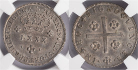 D.João VI - Tostão
D.João VI - Tostão, NGC MS63, Excelente Estado de Conservação, A.G:09.01, 43,15gr