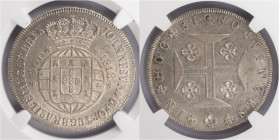 D.João VI - Cruzado (400 Réis) 1818 Coroa Baixa
D.João VI - Cruzado (400 Réis) 1818 Coroa Baixa, NGC MS63, Excelente Estado de Conservação, A.G:12.01...