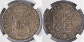 D.Miguel I - Cruzado (400 Réis) 1830
D.Miguel I - Cruzado (400 Réis) 1830, NGC MS63,Excelente Estado de Conservação, A.G:12.03, 52,38gr