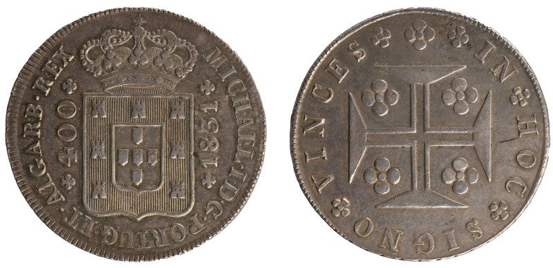 D.Miguel I - Cruzado (400 Réis) 1831
D.Miguel I - Cruzado (400 Réis) 1831, MBC+...