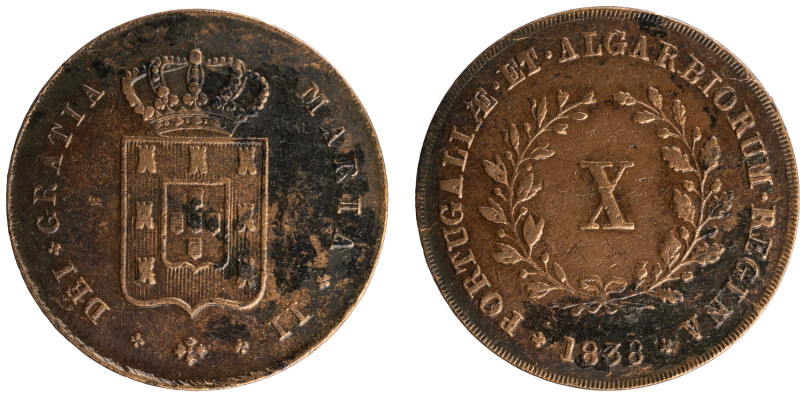 D.Maria II - X Réis 1838
D.Maria II - X Réis 1838, MBC, A.G:13.02, 12,59gr