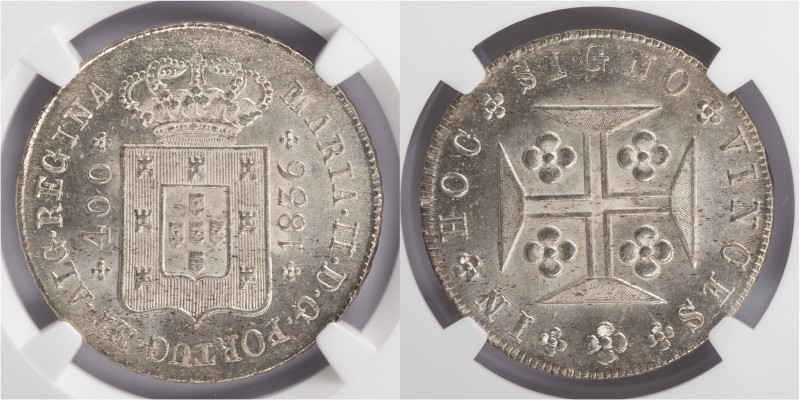 D.Maria II - Cruzado (400 Réis) 1836 Cruz Singela
D.Maria II - Cruzado (400 Réi...
