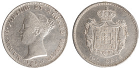 D.Maria II - 500 Réis 1851
D.Maria II - 500 Réis 1851, MBC+, A.G:39.19, 14,81gr