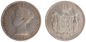 D.Maria II - 1000 Réis 1844
D.Maria II - 1000 Réis 1844, MBC, A.G:40.04, 29,61gr