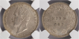 D.Luis I - 200 Réis 1887
D.Luis I - 200 Réis 1887, NGC MS61, A.G:11.18