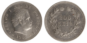 D.Carlos I - 200 Réis 1903
D.Carlos I - 200 Réis 1903, MBC+, A.G:08.08, 4,96gr