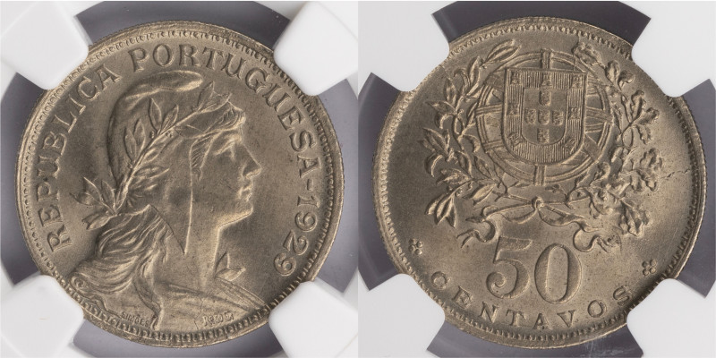 República Portuguesa - 50 Centavos 1929
República Portuguesa - 50 Centavos 1929...