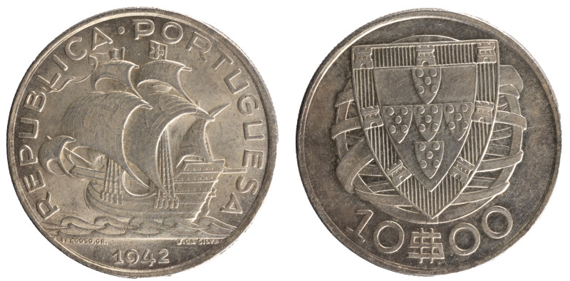 República Portuguesa - 10$00 1937
República Portuguesa - 10$00 1937, NGC UNC De...