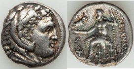 MACEDONIAN KINGDOM. Alexander III the Great (336-323 BC). AR tetradrachm (26mm, 15.99 gm, 8h). NGC (photo-certificate) Choice VF 5/5 - 2/5, edge chips...