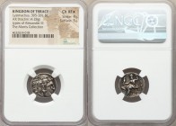 THRACIAN KINGDOM. Lysimachus (305-281 BC). AR drachm (18mm, 4.28 gm, 11h). NGC Choice XF S 4/5 - 5/5. In the types of Alexander III the Great of Maced...