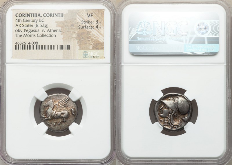 CORINTHIA. Corinth. Ca. 345-300 BC. AR stater (20mm, 8.52 gm, 11h). NGC VF 3/5 -...