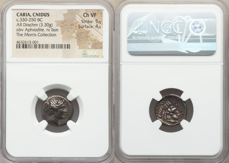 CARIA. Cnidus. Ca. 330-250 BC. AR drachm (17mm, 3.30 gm, 12h). NGC Choice VF 5/5...
