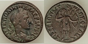 IONIA. Ephesus. Valerian I (AD 253-260). AE (27mm, 9.37 gm, 7h). VF. AVT K ΠO ΛIKIN BAΛEPIANOC, laureate, draped and cuirassed bust right, seen from b...