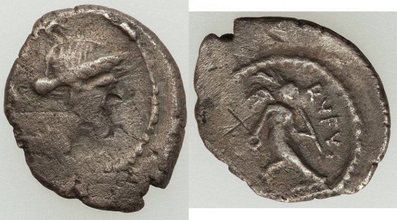 Mn. Cordius Rufus (ca. 46 BC). AR sestertius (13mm, 0.78 gm, 9h). NGC (photo-cer...