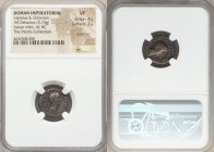 Lepidus, as Triumvir (43-36 BC), with Octavian. AR denarius (18mm, 3.73 gm, 6h). NGC VF 4/5 - 2/5, scratches. Military mint with Lepidus in Italy, Nov...