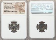 Vespasian (AD 69-79). AR denarius (17mm, 2.91 gm, 12h). NGC Choice VF 4/5 - 2/5, marks. Uncertain Spanish mint, ca. AD 69-70. IMP CAESAR VESPASIANVS A...