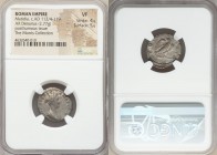 Diva Matidia (ca. AD 112/4-119). AR denarius (19mm, 2.77 gm, 6h). NGC VF 4/5 - 5/5. Rome, AD 119. DIVA•AVGVST-A•MATIDIA, draped bust of Diva Matidia r...