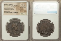 Divus Antoninus Pius (AD 138-161). AE sestertius (32mm, 24.93 gm, 1h). NGC Choice Fine S 5/5 - 4/5. Rome, ca. AD 161. DIVVS ANTONINVS, bare head of Di...