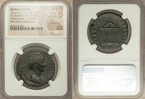 Diva Faustina Senior (AD 138-140/141). AE sestertius (32mm, 22.76 gm, 6h). NGC Choice Fine 4/5 - 3/5, smoothing. Rome, after AD 141. DIVA•AVGVS-TA FAV...