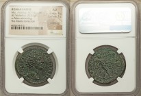 Marcus Aurelius, as Caesar (AD 161-180). AE sestertius (32mm, 22.52 gm, 11h). NGC AU 5/5 - 1/5, smoothing. Rome, AD 159-160. AVRELIVS-CAES AVG PII F, ...