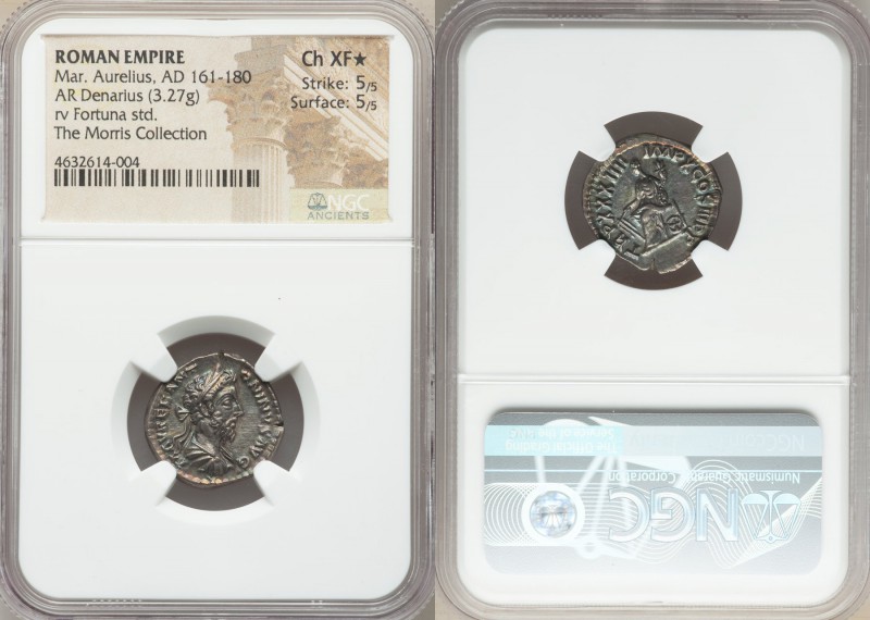 Marcus Aurelius, as Augustus (AD 161-180). AR denarius (19mm, 3.27 gm, 5h). NGC ...