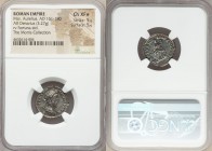Marcus Aurelius, as Augustus (AD 161-180). AR denarius (19mm, 3.27 gm, 5h). NGC Choice XF S 5/5 - 5/5. Rome, December AD 179-17 March AD 180. M AVREL ...