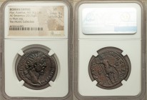 Marcus Aurelius, as Augustus (AD 161-180). AE sestertius (32mm, 23.72 gm, 11h). NGC VF 5/5 - 3/5. Rome, December AD 163-December AD 164. M AVREL ANTON...