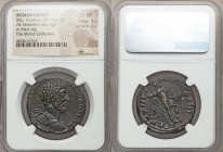 Marcus Aurelius, as Augustus (AD 161-180). AE sestertius (32mm, 25.12 gm, 11h). NGC Choice XF 4/5 - 2/5. Rome, AD 163-164. M AVREL ANTONINVS-AVG ARMEN...