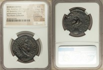 Divus Marcus Aurelius (died AD 180). AE sestertius (32mm, 25.71 gm, 6h). NGC AU 4/5 - 1/5, smoothing. Rome, after AD 180. DIVVS M AN-TONINVS PIVS, bar...