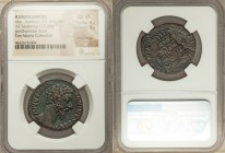 Divus Marcus Aurelius (AD 161-180). AE sestertius (30mm, 23.28 gm, 6h). NGC Choice VF 4/5 - 3/5, smoothing. Rome, after AD 180. DIVVS M AN-TONINVS PIV...
