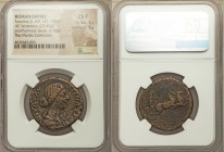 Diva Faustina Junior (AD 147-175/6). AE sestertius (29mm, 23.40 gm, 12h). NGC Choice Fine 4/5 - 3/5. Rome, ca. AD 176-180. DIVA FAV-STINA PIA, draped ...
