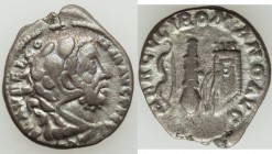 Commodus (AD 177-192). AR denarius (16mm, 2.97 gm, 10h). VF. Rome, AD 191-192. L AEL AVREL COMM AVG P FEL, head of Commodus right, wearing lion's skin...