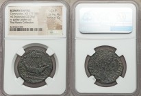 Commodus (AD 177-192). AE sestertius (30mm, 25.30 gm, 12h). NGC Choice Fine 4/5 - 2/5. Rome, AD 186. M COMMODVS-ANT FELIX AVG BRIT, laureate head of C...