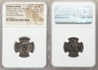Pescennius Niger, usurper in the East (AD 193-194). AR denarius (17mm, 3.23 gm, 6h). NGC Choice VF 4/5 - 3/5. Antioch or Caesarea, Cappadocia. IMP CAE...