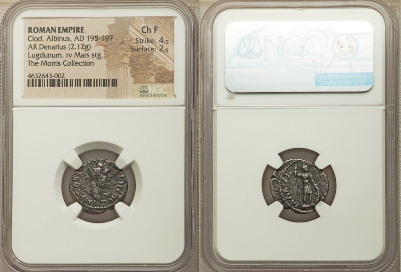 Clodius Albinus, as Augustus (AD 195-197). AR denarius (18mm, 2.12 gm, 12h). NGC...