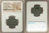 Septimius Severus (AD 193-211). AE as (26mm, 10.68 gm, 7h). NGC Choice Fine 5/5 - 4/5. Rome, AD 202-210. SEVERVS-PIVS AVG, laureate, draped and cuiras...
