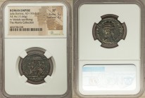 Julia Domna (AD 193-217). AE as (25mm, 11.66 gm, 6h). NGC XF 5/5 - 3/5. Rome, AD 211-217. IVLIA PIA-FELIX AVG, draped bust of Julia Domna right, seen ...