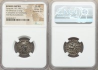 Caracalla (AD 198-217). AR denarius (19mm, 3.07 gm, 12h). NGC Choice XF 4/5 - 4/5. Rome, AD 208. ANTONINVS-PIVS AVG, laureate head of Caracalla right ...