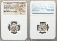 Caracalla (AD 198-217). AR denarius (20mm, 2.74 gm, 12h). NGC Choice AU 5/5 - 4/5. Rome, AD 217. ANTONINVS PIVS AVG GERM, laureate head of Caracalla r...
