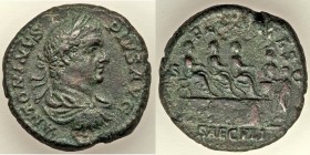 Caracalla (AD 198-217). AE as (24mm, 11.11 gm, 6h). XF. Rome, AD 202-210. ANTONINVS - PIVS AVG, laureate and draped bust right / FELICITAS / SAECVLI, ...