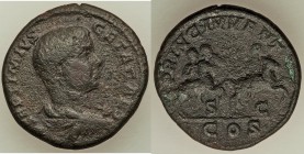 Geta, as Caesar (AD 209-211). AE as (24mm, 7.61 gm, 11h). About VF. Rome, AD 203-208. P SEPTIMIVS GETA CAES, bare-headed, draped and cuirassed bust of...