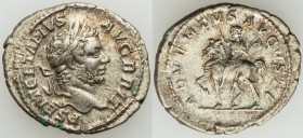 Geta, as Augustus (AD 209-211). AR denarius (20mm, 3.07 gm, 12h). XF. Rome, AD 210-212. P SEPT GETA PIVS AVG BRIT, laureate and bearded, head right / ...