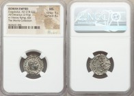 Elagabalus (AD 218-222). AR denarius (19mm, 2.97 gm, 11h). NGC MS 5/5 - 4/5. Rome. IMP ANTONINVS PIVS AVG, laureate, draped and cuirassed bust of Elag...