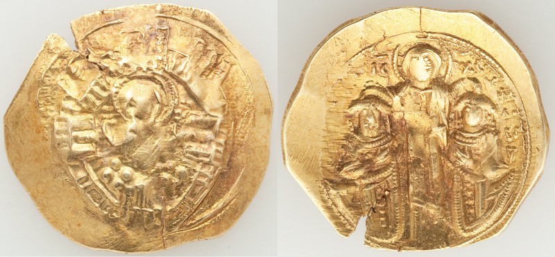 Andronicus II Palaeologus and Michael IX (AD 1294-1320). AV/EL hyperpyron (26mm,...