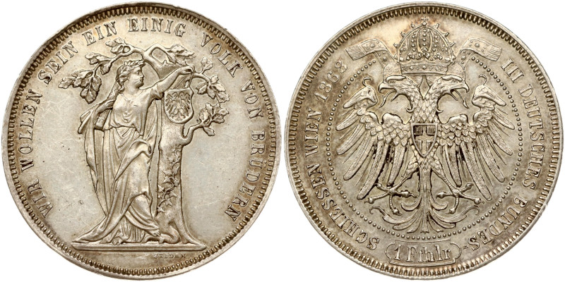 Austria. Franz Joseph I (1848-1916). Taler 1868, Third German shooting competiti...